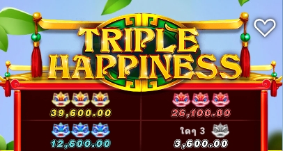 Triple Happiness fastpin ufabet36 vip ฝาก ถอน