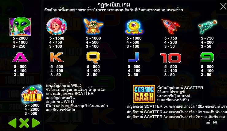 Cosmic Cash pragmaticplay ufabet36 vip ฝาก ถอน