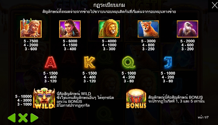 Gems of Serengeti pragmaticplay ufabet36 vip ฝาก ถอน