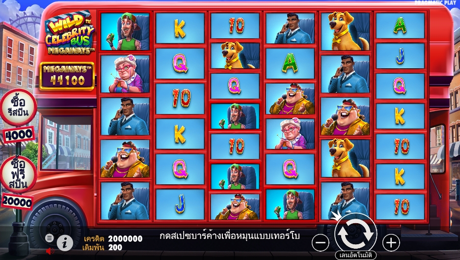 Wild Celebrity Bus Megaway ufabet36 vip pgslotspin ฟรีเครดิต